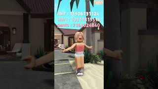 SUMMER OUTFIT CODES FOR ROBLOX🦩🍹💗 roblox bloxburg roleplay summer outfitcodes [upl. by Ycul]