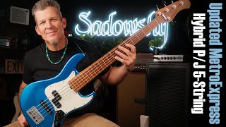 2023 Update  The Sadowsky MetroExpress Hybrid PJ 5String Bass  w Andy Irvine [upl. by Hi]