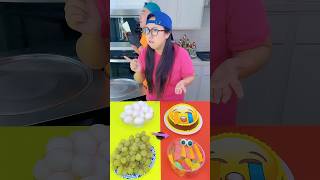 Chocolate cake vs Egg ice cream challenge🍨 funny by Ethan Funny Family [upl. by Ocire]