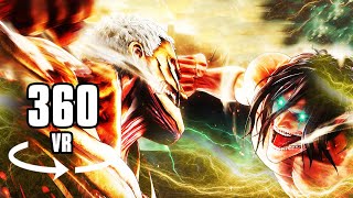 360° EREN VS REINER  ARMORED TITAN Attack On Titan Season 4 [upl. by Erland]