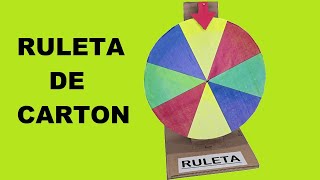 Como Hacer una Ruleta de Cartón [upl. by Eneluqcaj856]