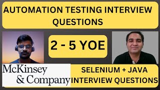 Mckinsey Testing Interview Experience  Real Time Interview Questions and Answers [upl. by Eam]