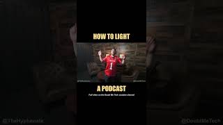 Lighting a Podcast  WellLit Warm Low Key Style  How To Light Interviews Tutorial [upl. by Estrella]