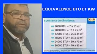 Video N°263 QUELLE EST LA RELATION ENTRE BTU ET KW [upl. by Esinyl883]