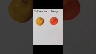 What does mixing yellow ochre and orange make youtubeshortscoloryellowochreorangeacrylicpaint [upl. by Ekez504]