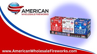 Red White Blue  Set of 3  DUSA2032  Available at American Wholesale Fireworks [upl. by Natsirt]