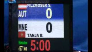 Judo EM 2011 in Istanbul 57kg FILZMOSER Sabrina AUT  TANJA Bozovic MNE [upl. by Gromme669]