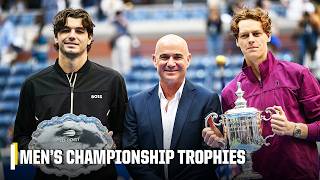 2024 US Open Mens Championship Trophy Presentation 🏆  ESPN [upl. by Maiah]