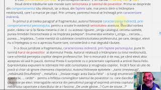 Caracterizarea personajului  subiectul II Evaluarea națională meditații online la limba română [upl. by Keever]