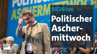 Politischer Aschermittwoch Die Highlights  BR24live [upl. by Ominoreg]