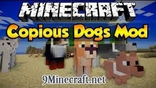 Copious Dogs Mod for Minecraft 1 6 2 svenska [upl. by Jilly]