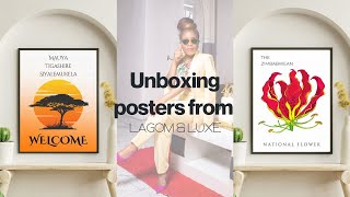 Unboxing posters from LAGOM amp LUXE [upl. by Emmeram]