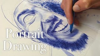 Easy PEN Portrait Drawing Tips [upl. by Mont]