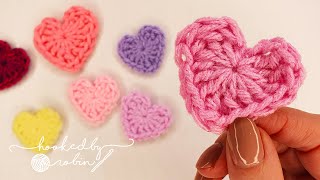 How to Crochet a Heart in just 2 MINUTES ❤ [upl. by Sturrock85]