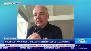 Vincent Auriac Axylia  Lagence de notation SampP enlève les critères ESG de ses analyses [upl. by Ekaj]