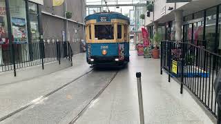 Christchurch Tramways Tram 1888 at Worcester St Stop 1 [upl. by Gibrian]