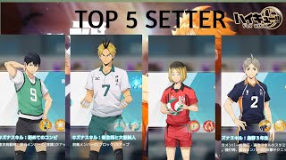 Top 5 S setter terbaik di haikyuu fly high [upl. by Nawk666]