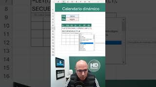 ✅ Calendario dinámico con una sola fórmula  Hablando de Excel formulas Excel Calendario [upl. by Arturo]