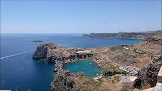 Rodos Palladium Hotel Kalithea Springs Lindos Church of Panagia Saint Pauls Beach 2019 [upl. by Edijabab4]