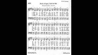 499 Rock of Ages Cleft for Me Toplady Tune Trinity hymnal [upl. by Luiza]