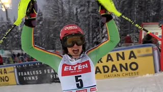 Ski Alpin Womens Slalom LeviFIN 1run Highlights 2023 [upl. by Hoisch411]