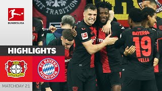 Bayer Remain Undefeated  Bayer Leverkusen  FC Bayern München  Highlights  MD 21 – Bundesliga [upl. by Suravat47]