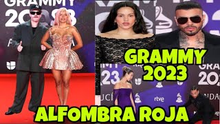 KAROL G Y FEID EN LOS GRAMMY 2023  ALFOMBRA ROJA GRAMMY karolg feid grammy [upl. by Leumhs]