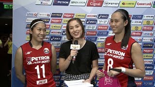 MATCH MVP Rhea Dimaculangan and Aiza MaizoPontillas  PSL AllFilipino Conference 2017 [upl. by Izabel]