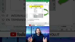 Funzione TRIMRANGE excel exceltips exceltricks exceltutorial [upl. by Dihsar341]