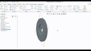 How to design a Flywheel using creo [upl. by Elorak]