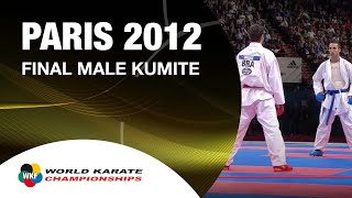 Final Male Kumite 60Kg Amir Mehdizadeh vs Douglas Brose World Karate Championships 2012 [upl. by Icrad980]