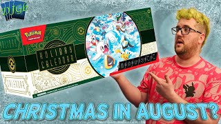 Christmas In August New Pokémon Center Advent Calendar Opening [upl. by Airdnaed322]