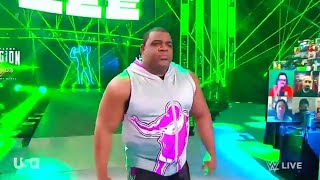 Keith Lee RAW Debut Entrance With New quotJobber Aquot Theme Song [upl. by Mackintosh]