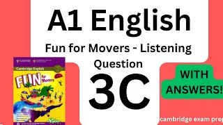 FUN for MOVERS Listening Question 3  FULL AUDIO  with ANSWERS  avec RÉPONSES [upl. by Joni315]