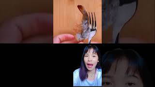 cara mengupas kulit udang dengan cepat shortvideo video fypシ [upl. by Airrej]