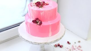 Муссовый Клубничный Торт Двухъярусный  Two Tier Mousse Cake [upl. by Eiknarf]