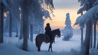 Stopping by Woods on a Snowy Evening by Robert Frost  Visual Poetry [upl. by Rabkin]