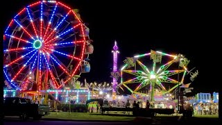 Carnival Sound Effects and Stock Video  Country Fair with Amusement Rides and Screaming Crowd [upl. by Rimaj]