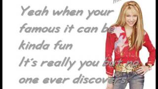 Hannah Montana  The best of both Worlds wLyrics HQ [upl. by Naeruat764]