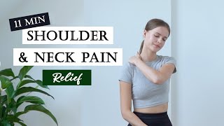 NECK amp SHOULDER PAIN RELIEF EXERCISE  Release Tension amp Relax [upl. by Llirpa]