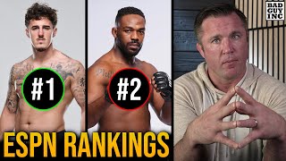 ESPN Ranks Tom Aspinall 1 Over Jon Jones [upl. by Dasa642]