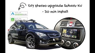 DIY How To Upgrade The Subaru XV Stereo includes Stereo Removal Subaru XV [upl. by Nytnerb]