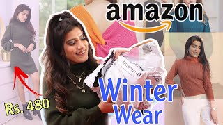 AMAZON WINTER WEAR At 70 Off  Sweater amp Dresses  Winter Collection  Super Style Tips [upl. by Burra202]