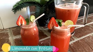 Limonada con Fresa Super Refrescante y Deliciosa [upl. by Kos]