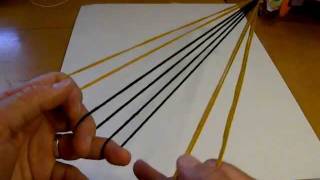 5loop fingerloop braid part 3  a wide flat braid [upl. by Simonette]