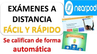 Como hacer Exámenes a distancia NEARPOD EVALUACIÓN virtual paso a paso virtual online [upl. by Chester]