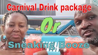 Sneak Booze on cruise or buy the drink package Carnival Mardi Gras [upl. by Philina323]