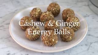 Deliciously Ella  Cashew and Ginger Energy Balls [upl. by Leopoldine]