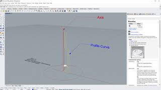 Rhino 6 Lesson 28 Basic Revolve Command [upl. by Adlih]