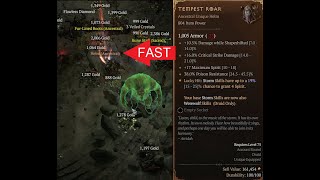 Tempest Roar  Fastest Way to Farm It  Diablo IV S5 [upl. by Rema]